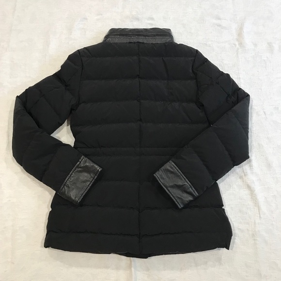 RAOUL**Black Coat Hooded w/Leather US 2**$1250 - Picture 8 of 8